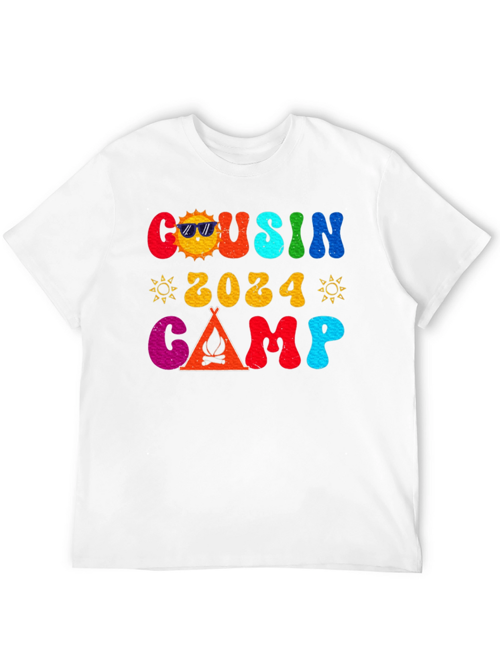 Cousin Camp 2024 Retro Graphic T-Shirt