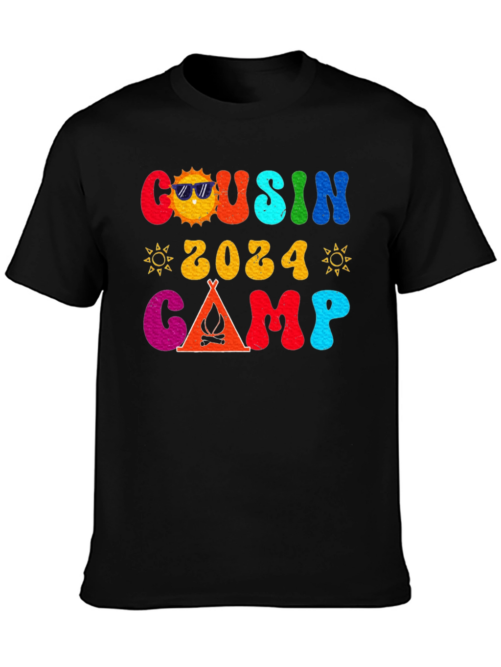 Cousin Camp 2024 Retro Graphic T-Shirt
