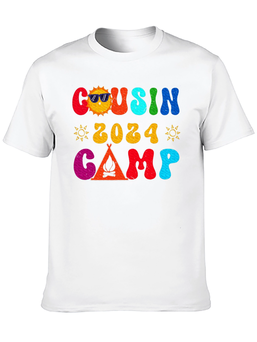 Cousin Camp 2024 Retro Graphic T-Shirt