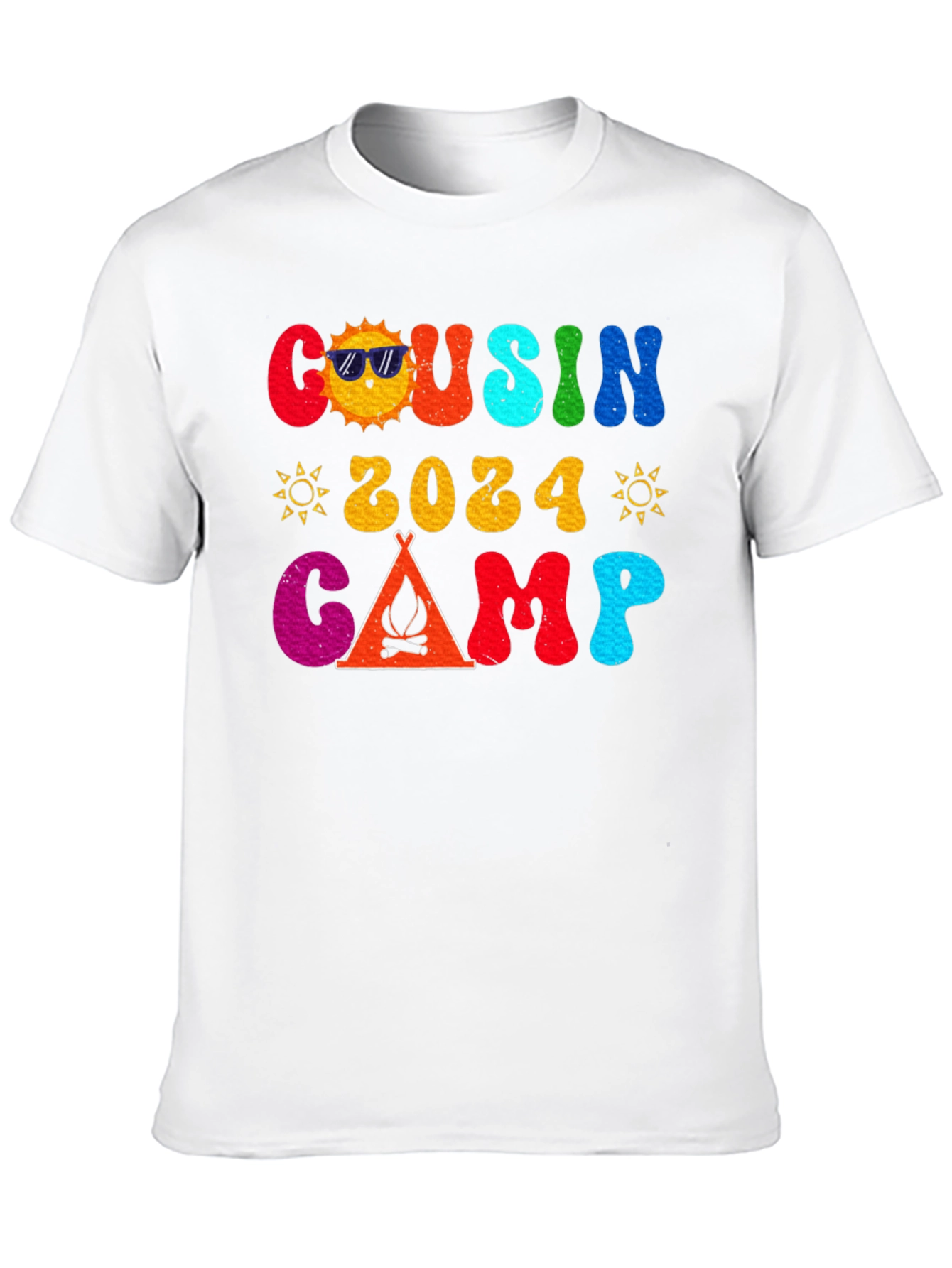 Cousin Camp 2024 Retro Graphic T-Shirt