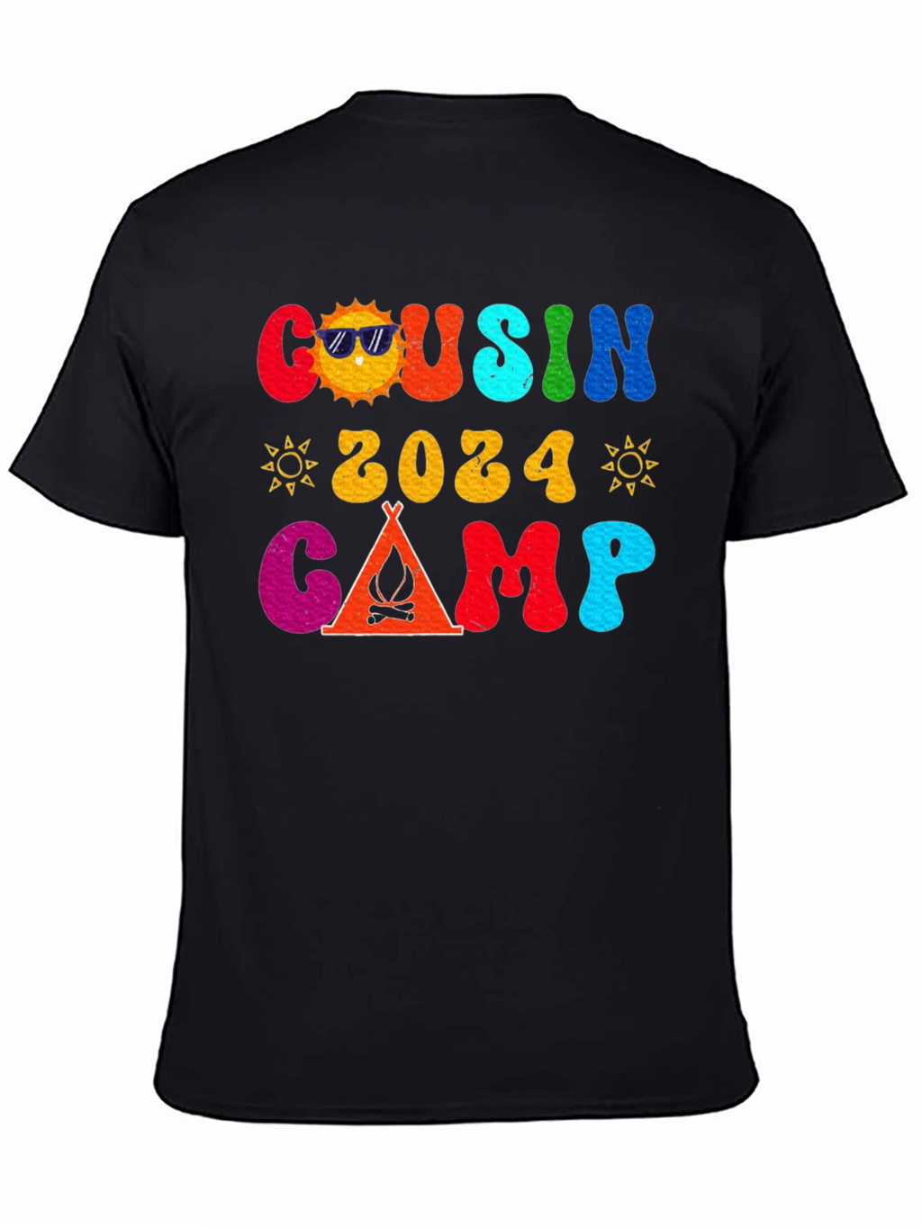Cousin Camp 2024 Retro Graphic T-Shirt