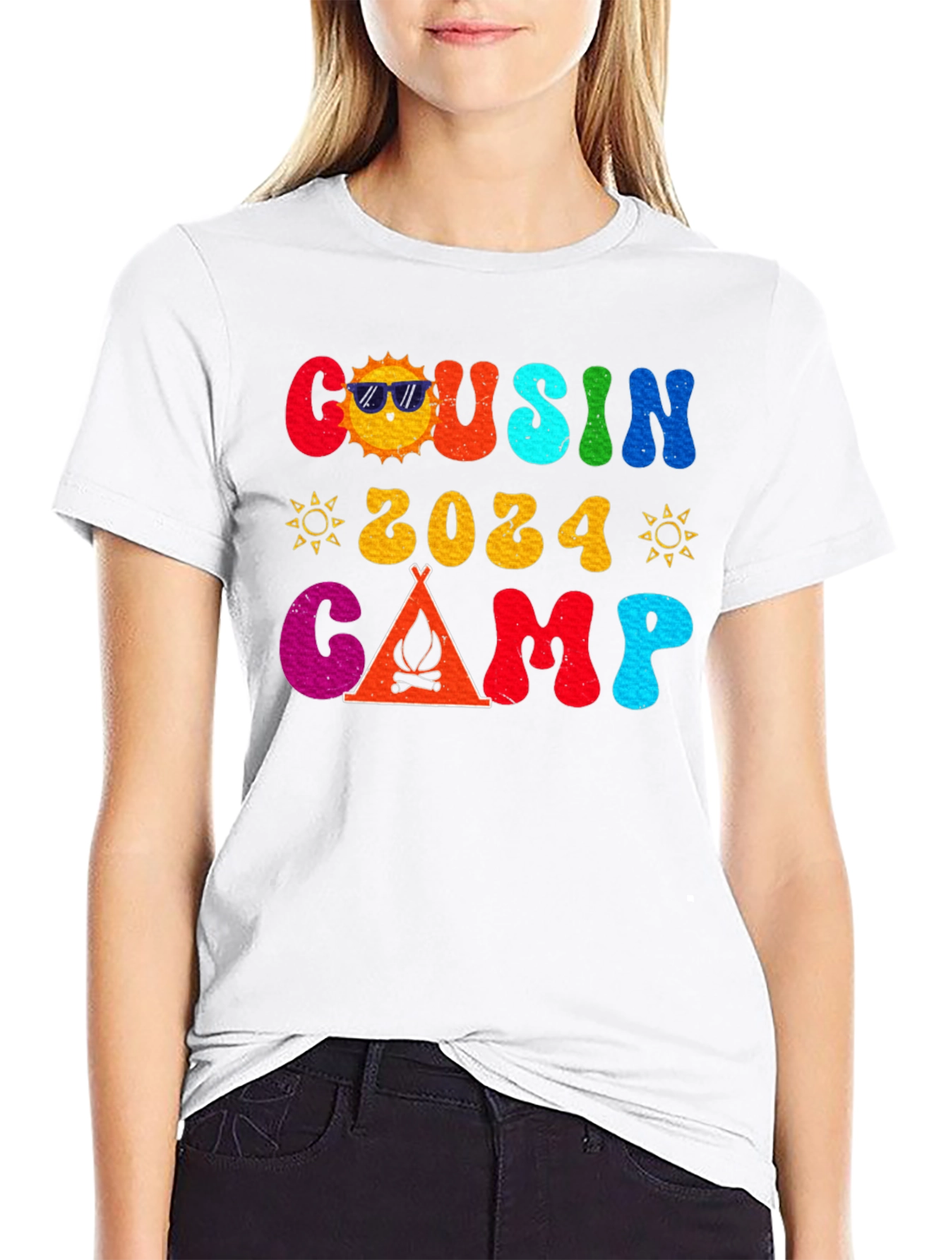 Cousin Camp 2024 Retro Graphic T-Shirt