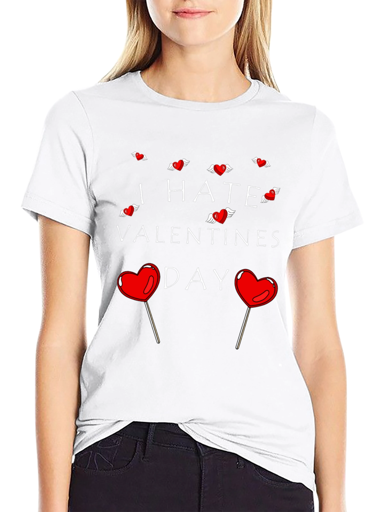 I Hate Valentines Day Graphic Tee