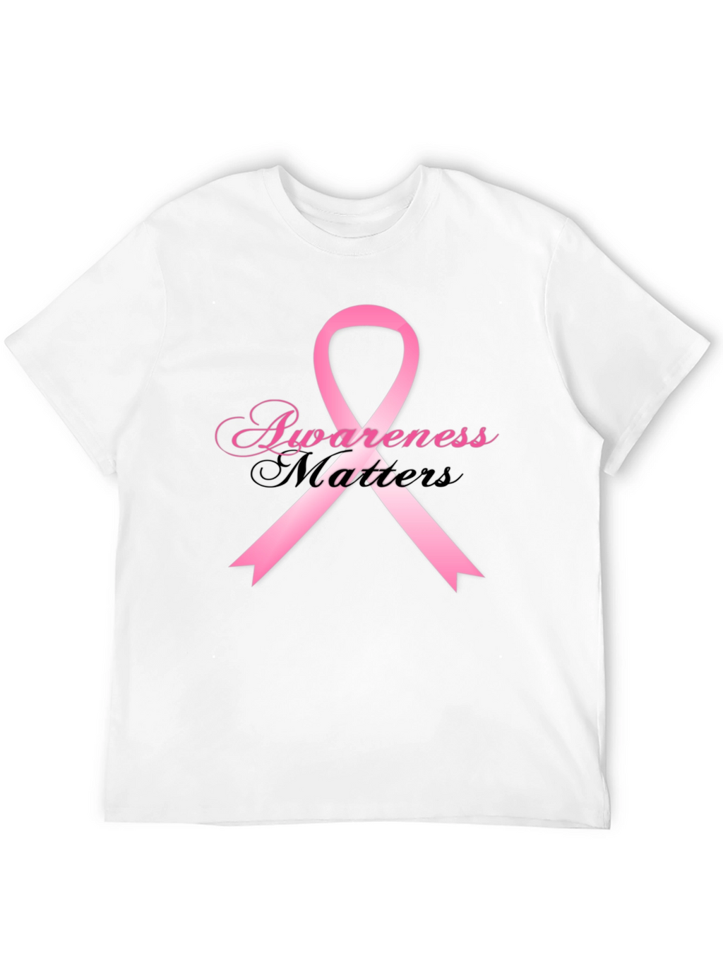 Awareness Matters T-Shirt Pink Ribbon Breast Cancer Support