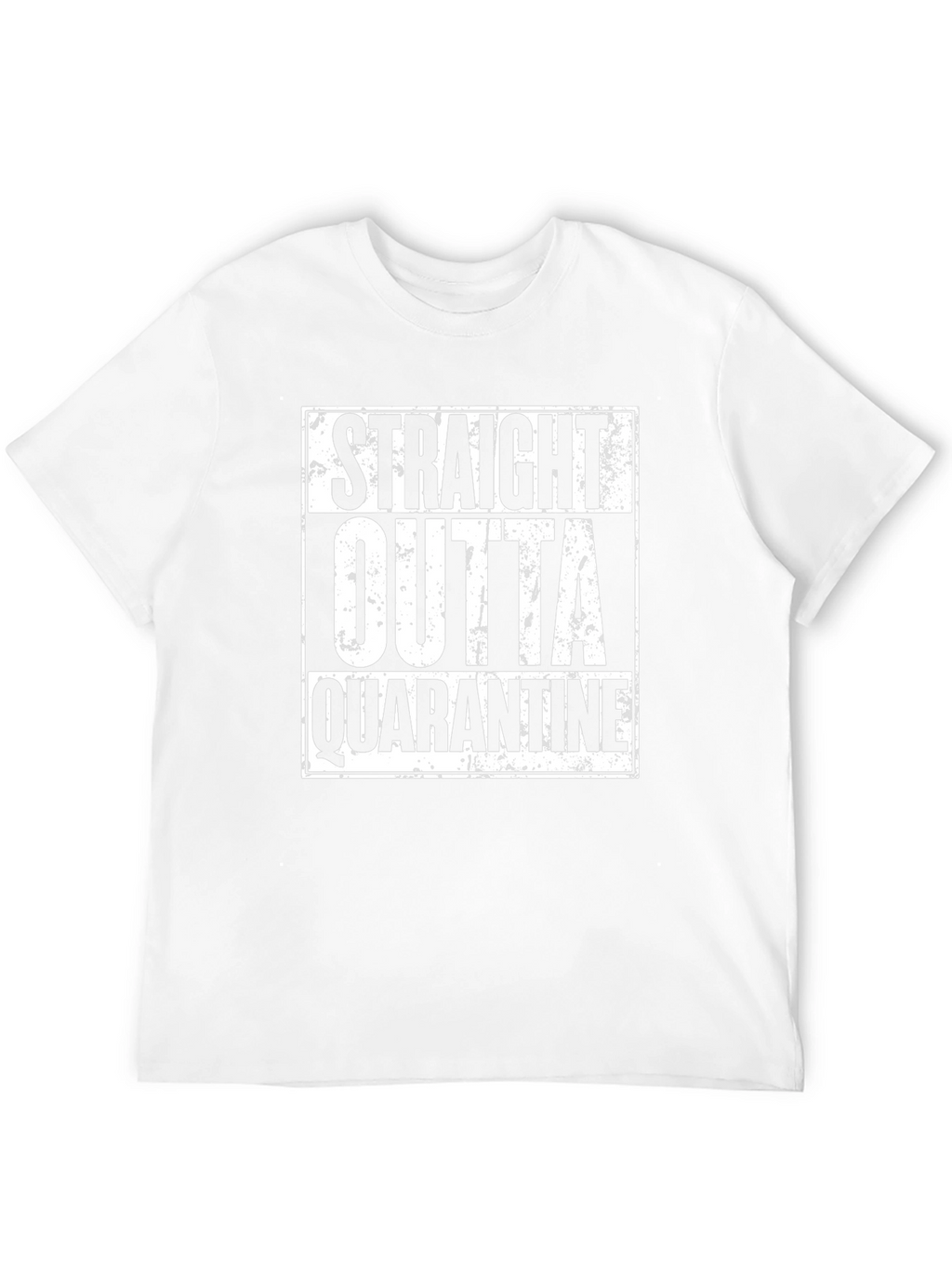 Straight Outta Quarantine Black Graphic T-Shirt