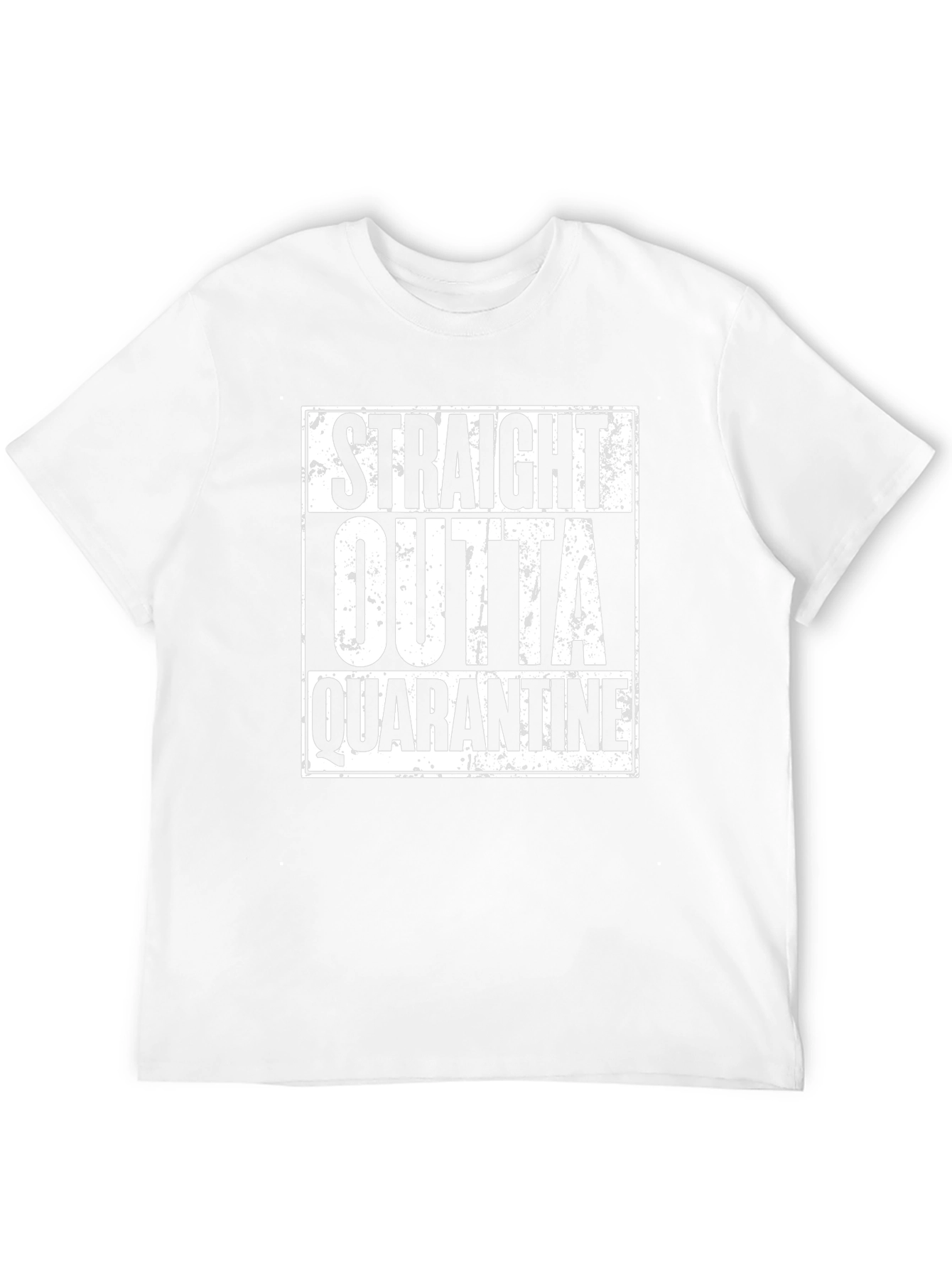 Straight Outta Quarantine Black Graphic T-Shirt
