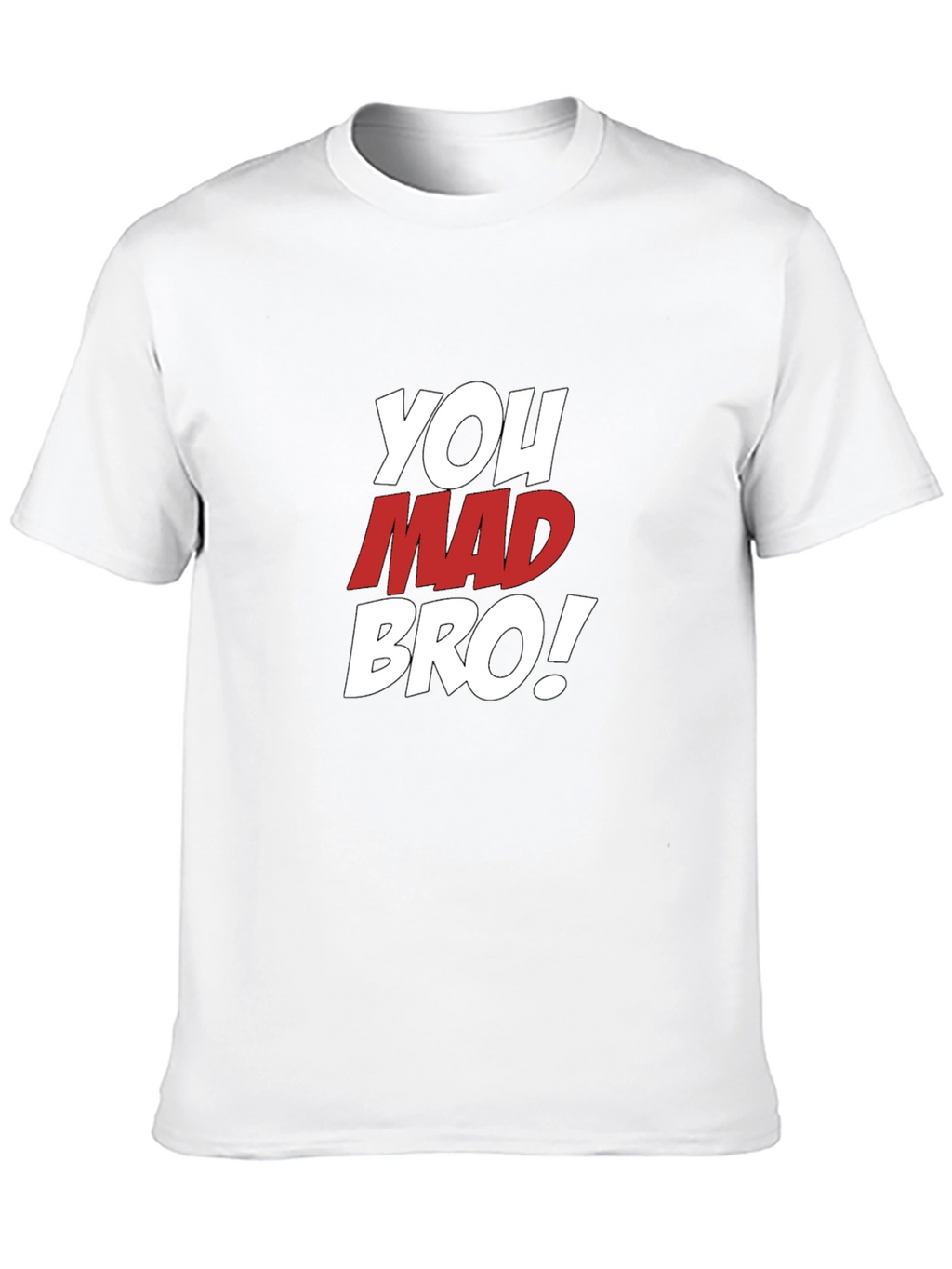 You Mad Bro T-Shirt - Mens Black Graphic Tee
