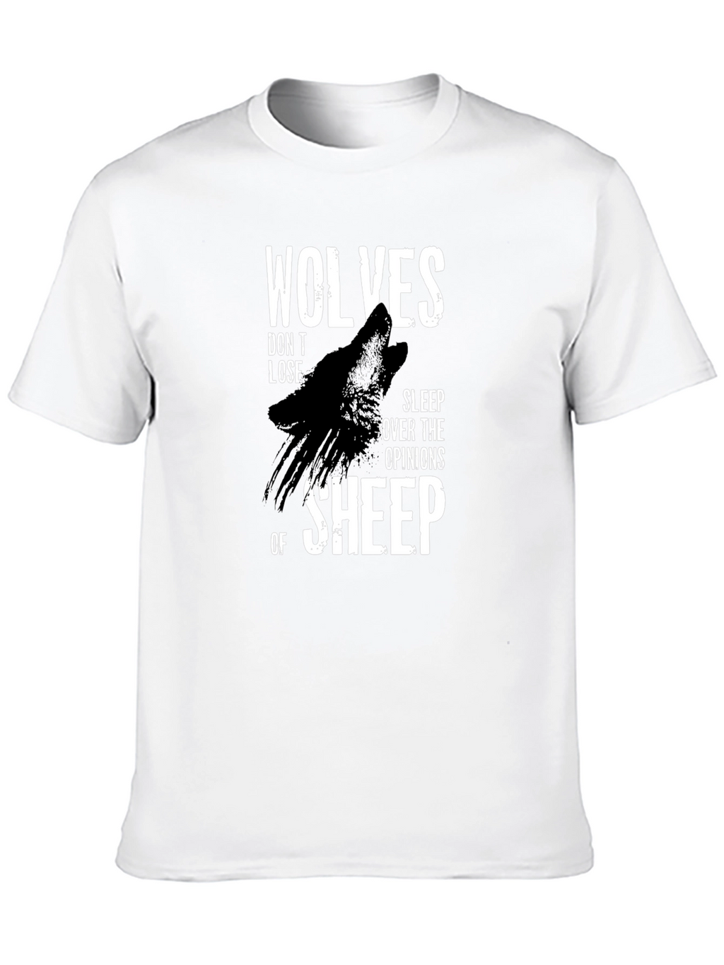 Wolves Dont Lose T-Shirt - Black Graphic Tee
