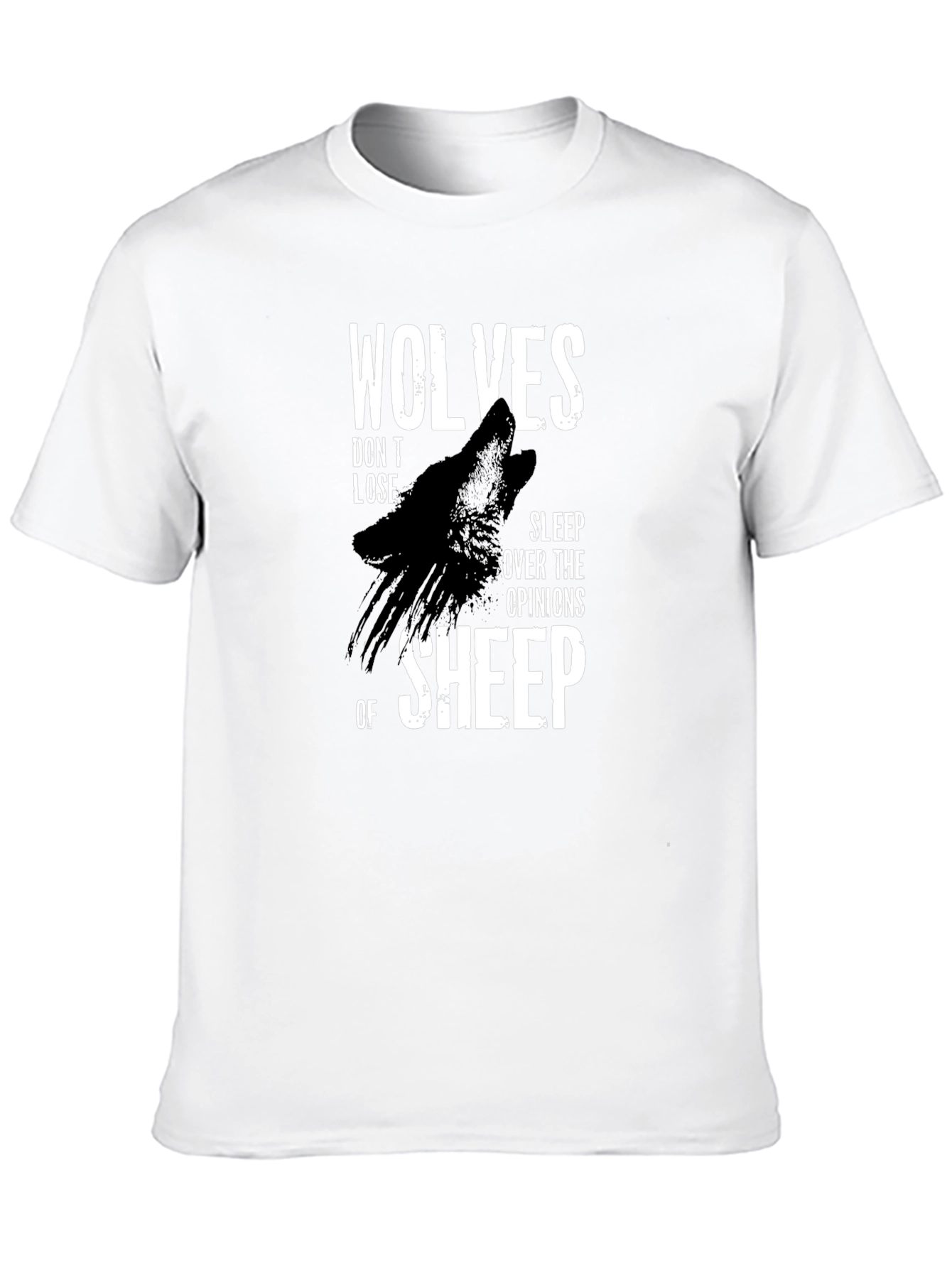 Wolves Dont Lose T-Shirt - Black Graphic Tee