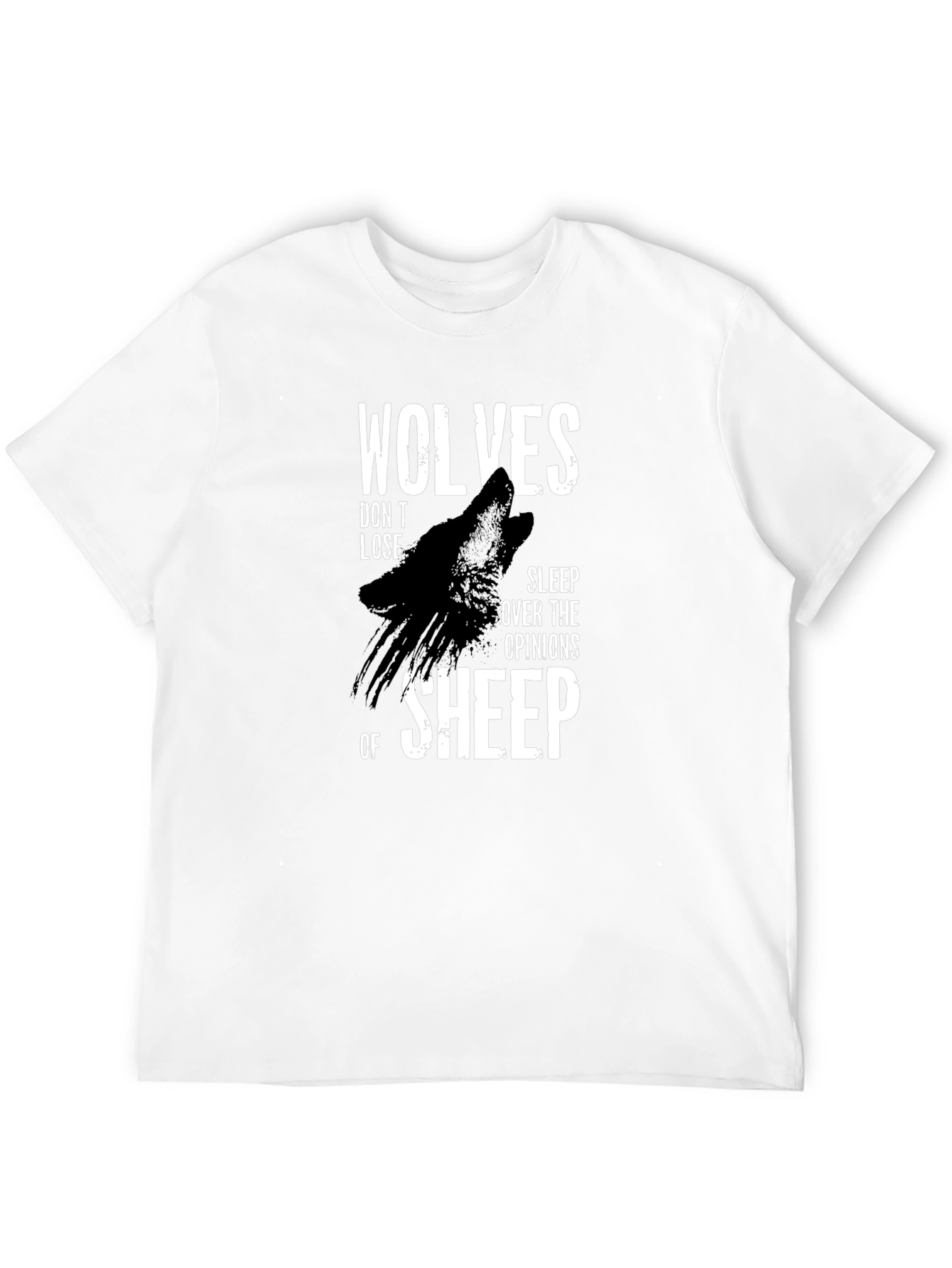 Wolves Dont Lose T-Shirt - Black Graphic Tee