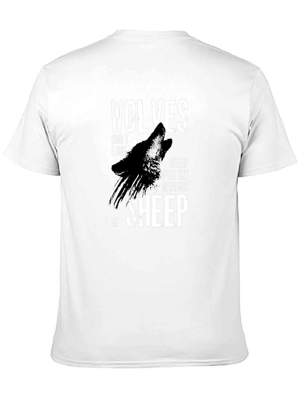 Wolves Dont Lose T-Shirt - Black Graphic Tee