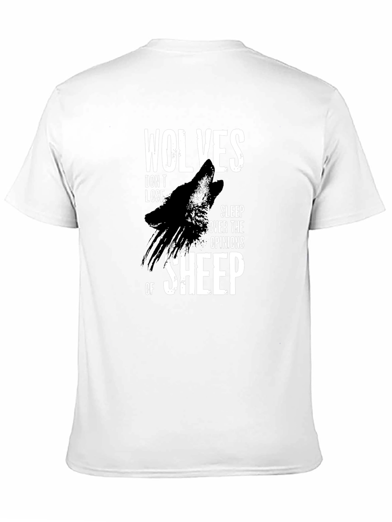 Wolves Dont Lose T-Shirt - Black Graphic Tee