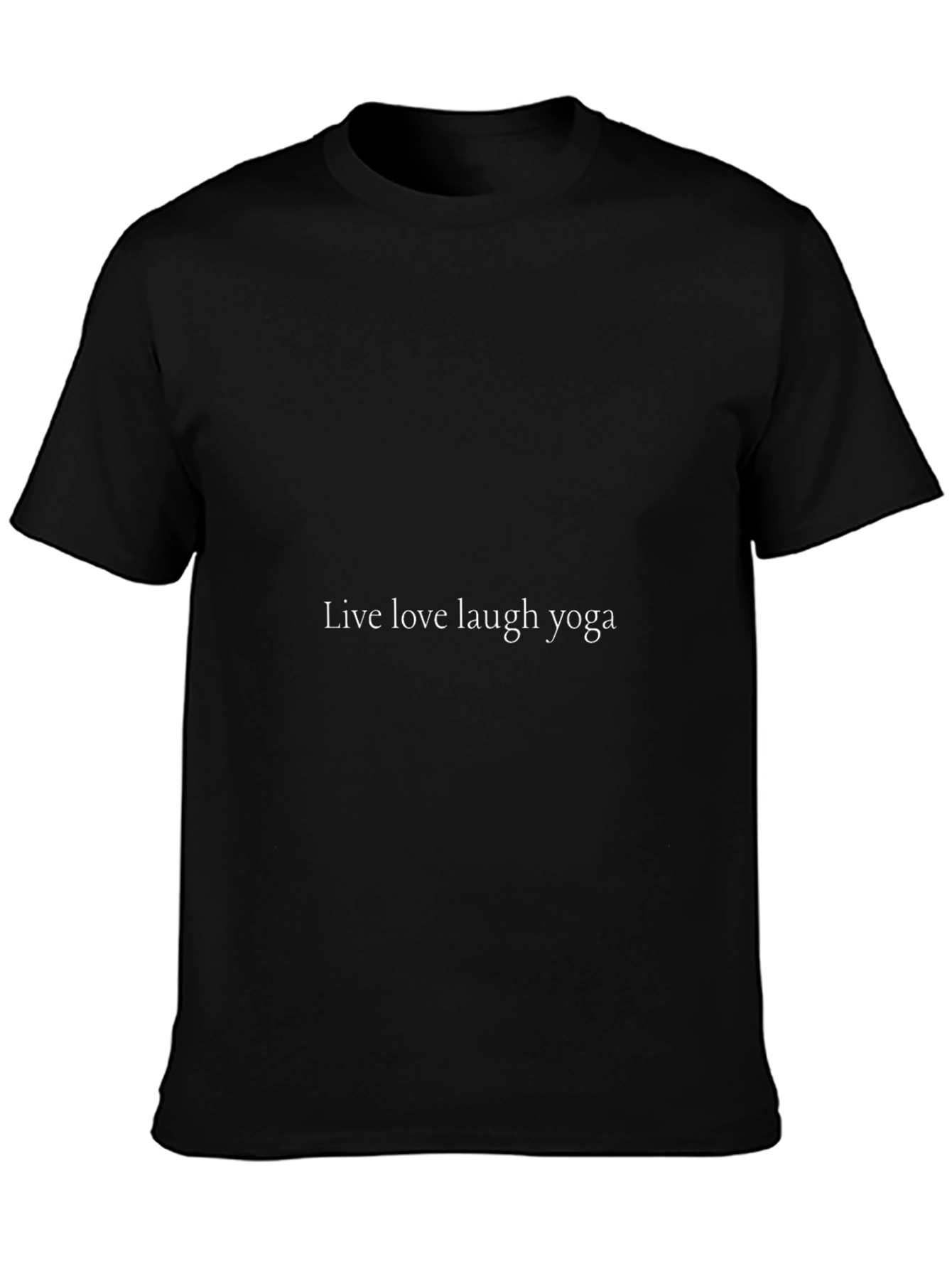 Live Love Laugh Yoga Black T-Shirt