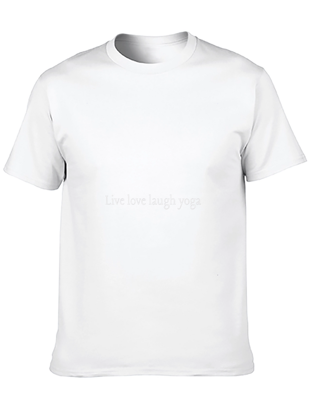 Live Love Laugh Yoga Black T-Shirt