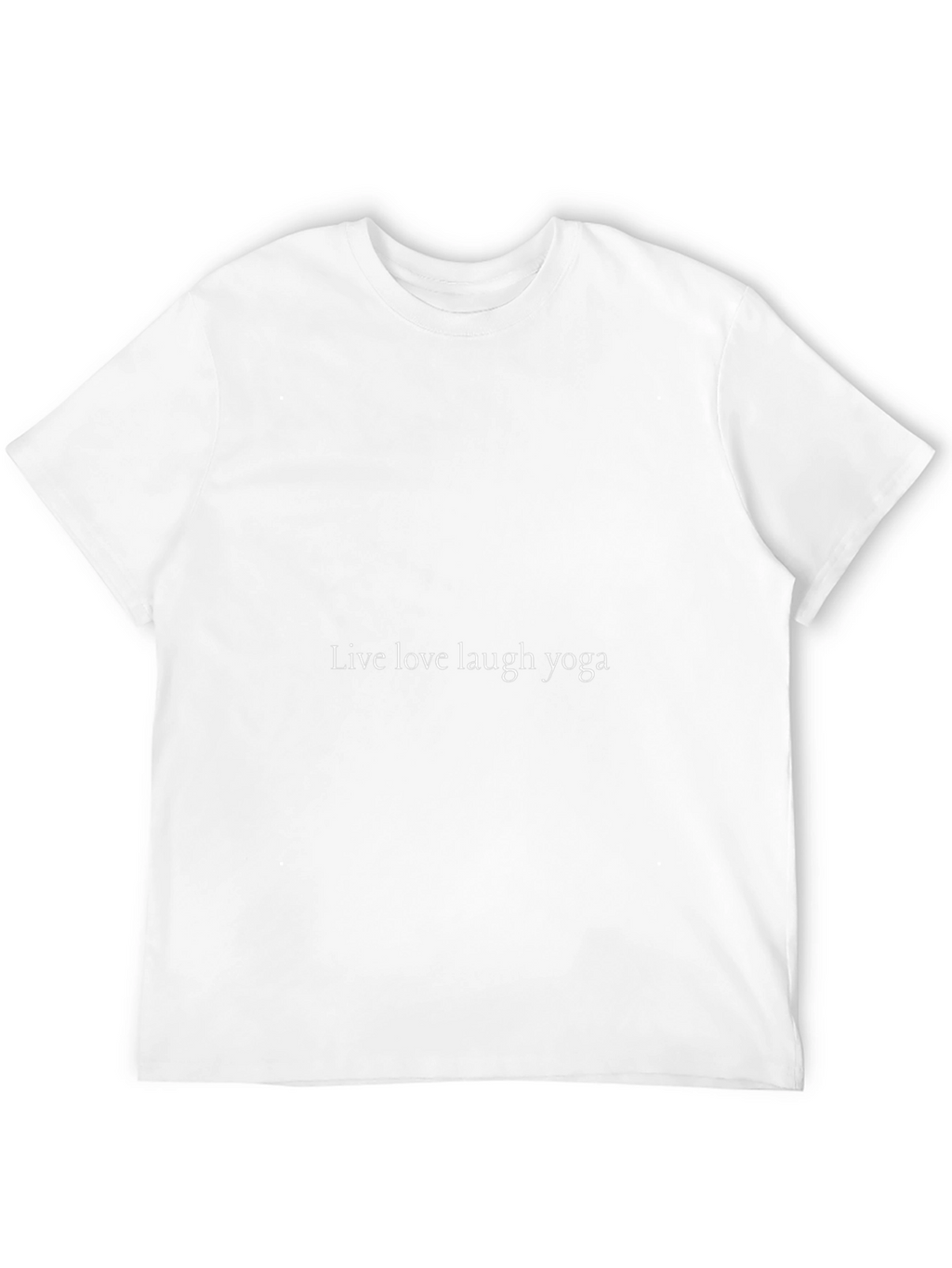 Live Love Laugh Yoga Black T-Shirt