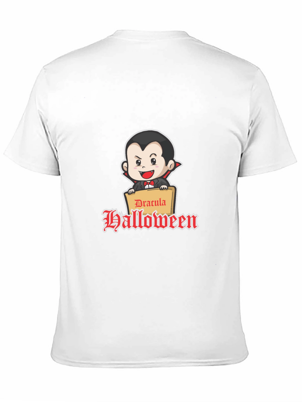 Dracula Halloween Graphic Tee - Classic Fit