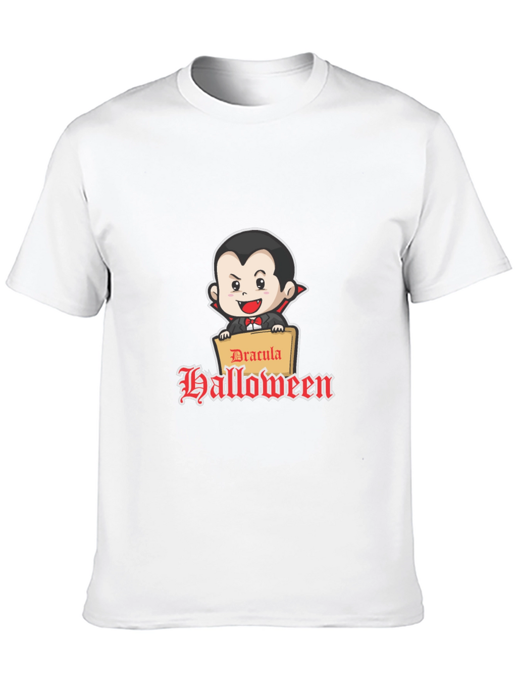 Dracula Halloween Graphic Tee - Classic Fit