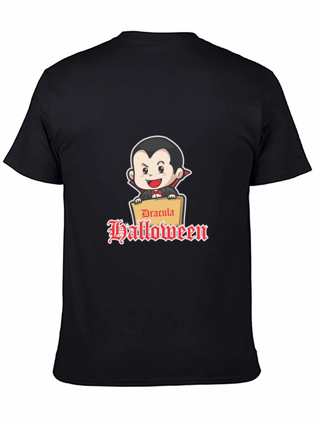 Dracula Halloween Graphic Tee - Classic Fit