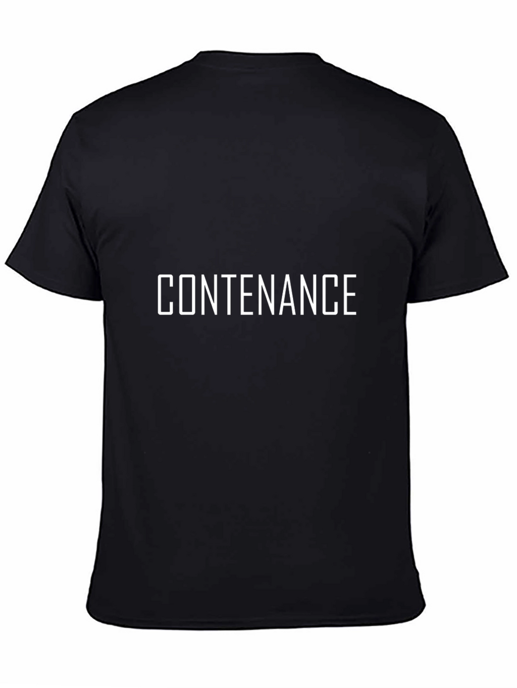 Contenance Graphic Tee - Stylish Black T-Shirt