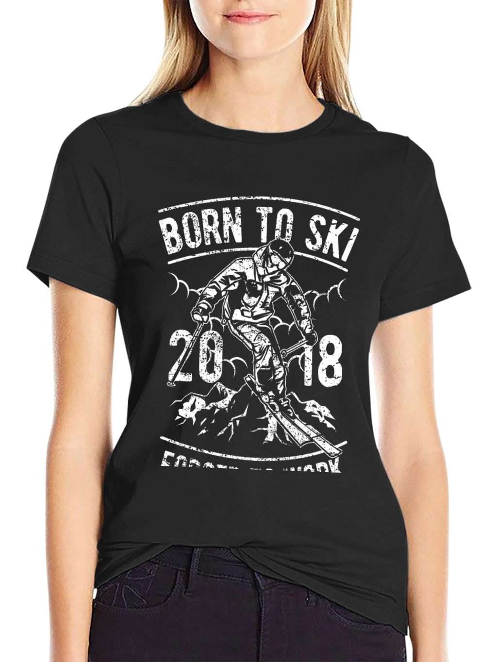 Born to Ski T-Shirt - 2018 Skiing Tee