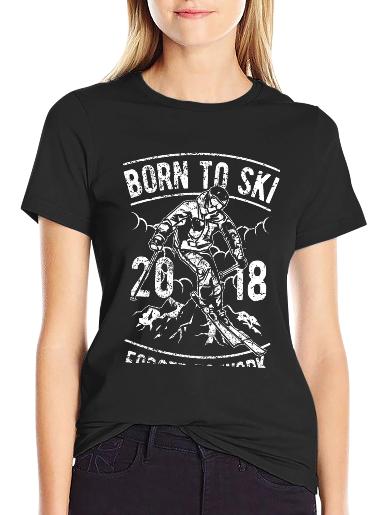 Born to Ski T-Shirt - 2018 Skiing Tee