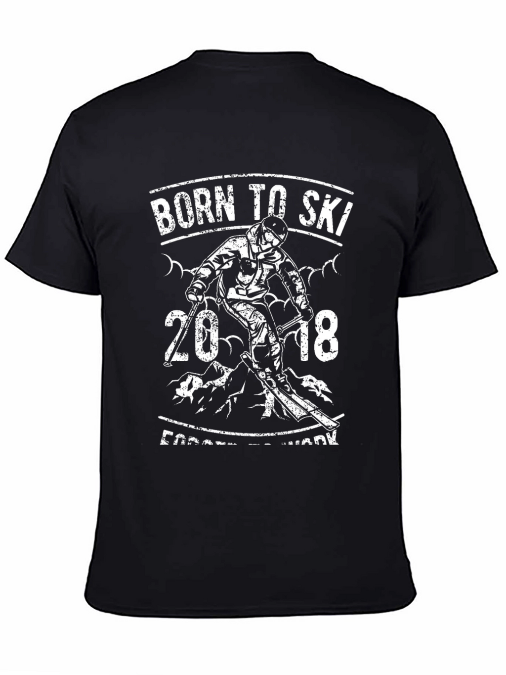 Born to Ski T-Shirt - 2018 Skiing Tee
