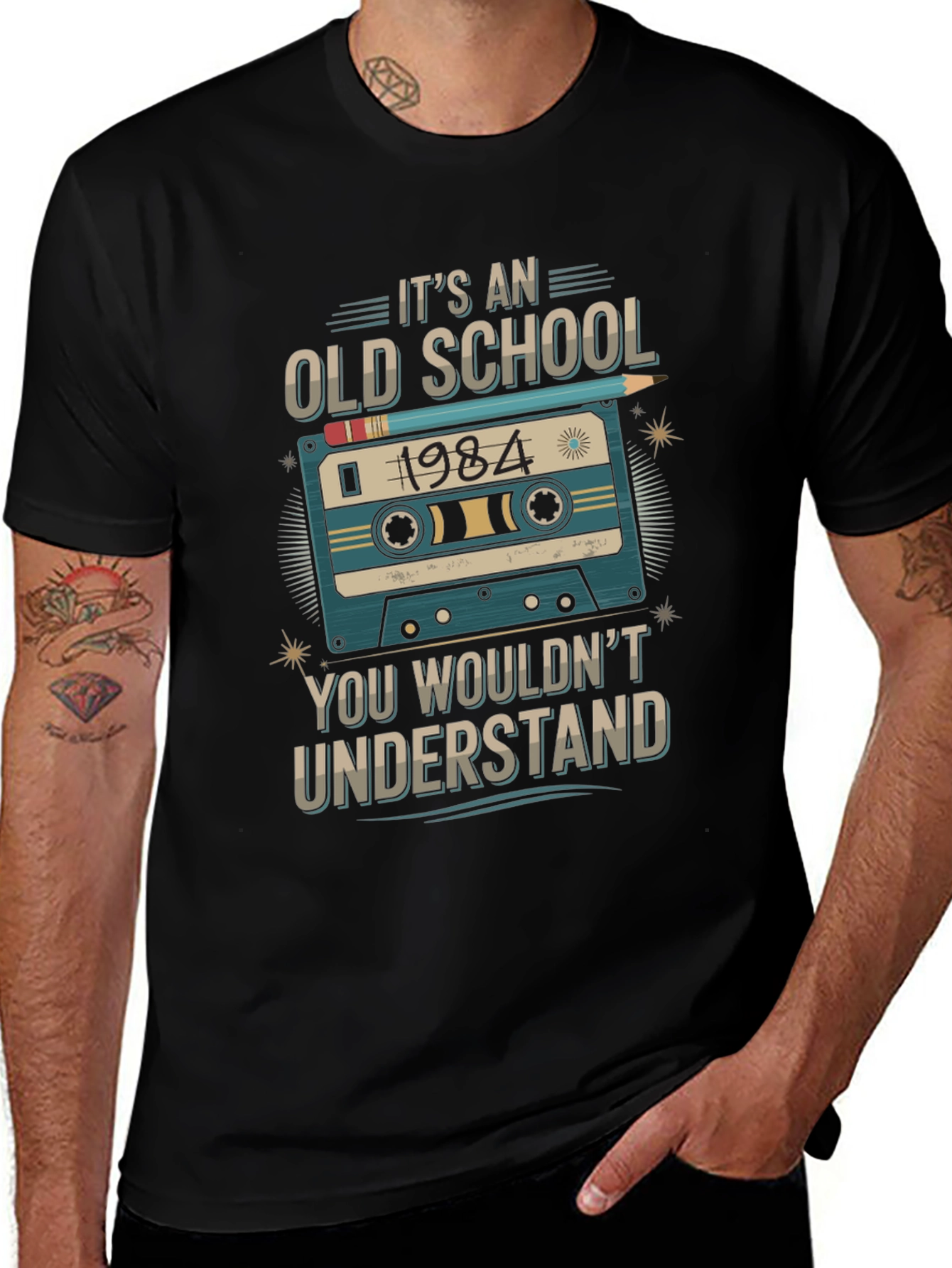 Vintage 1984 Cassette Tape T-Shirt