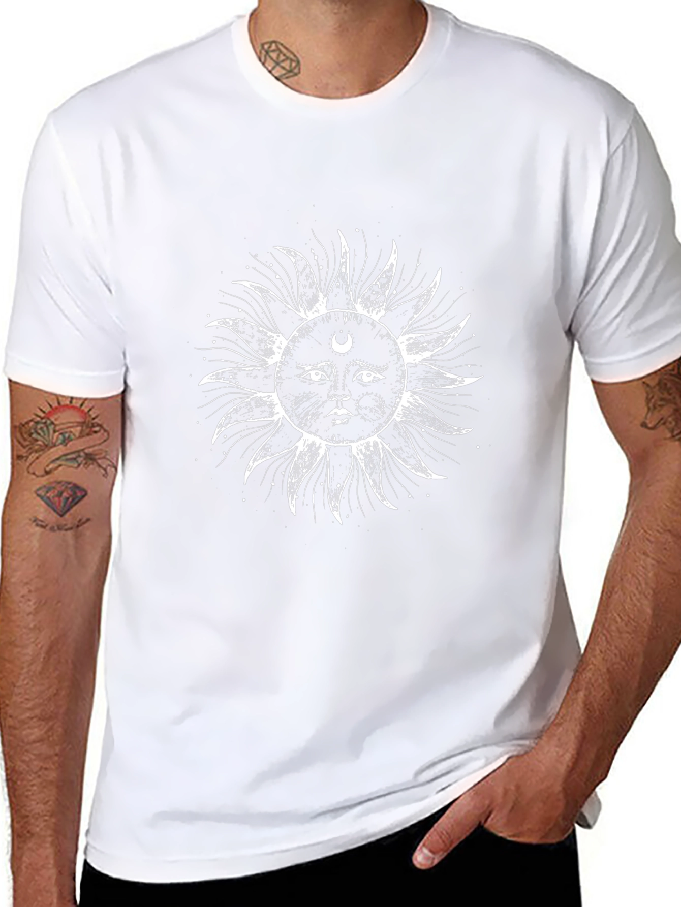 Mystic Sun & Moon Graphic T-Shirt