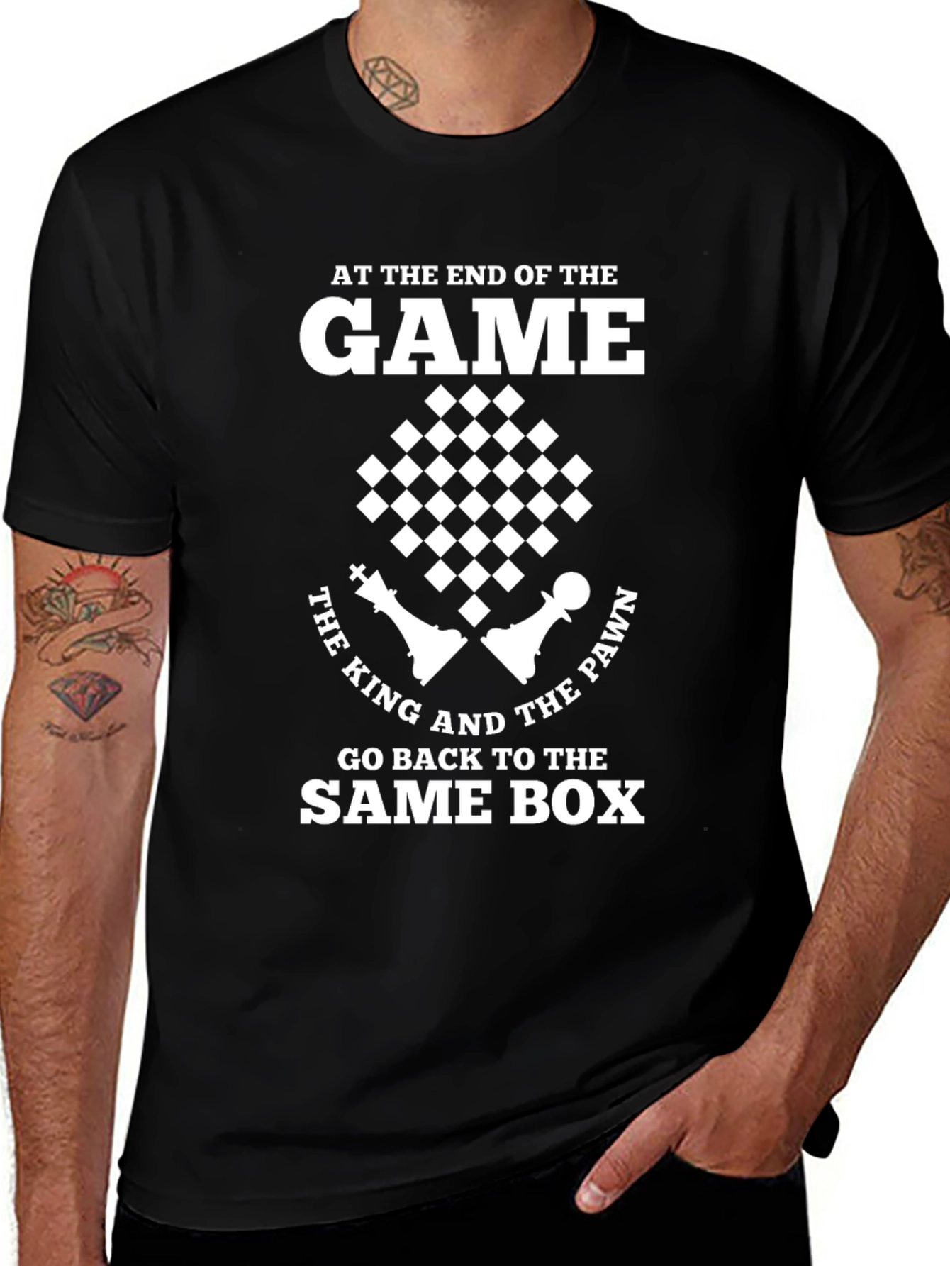 Chess Game T-Shirt: King and Pawn