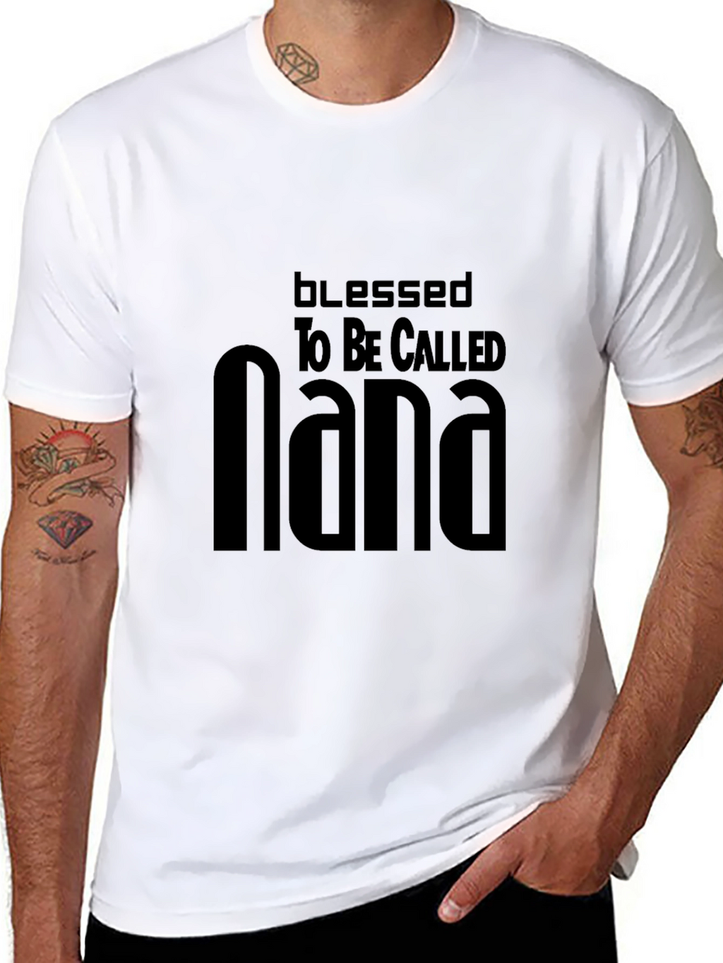Blessed Nana Black Tee