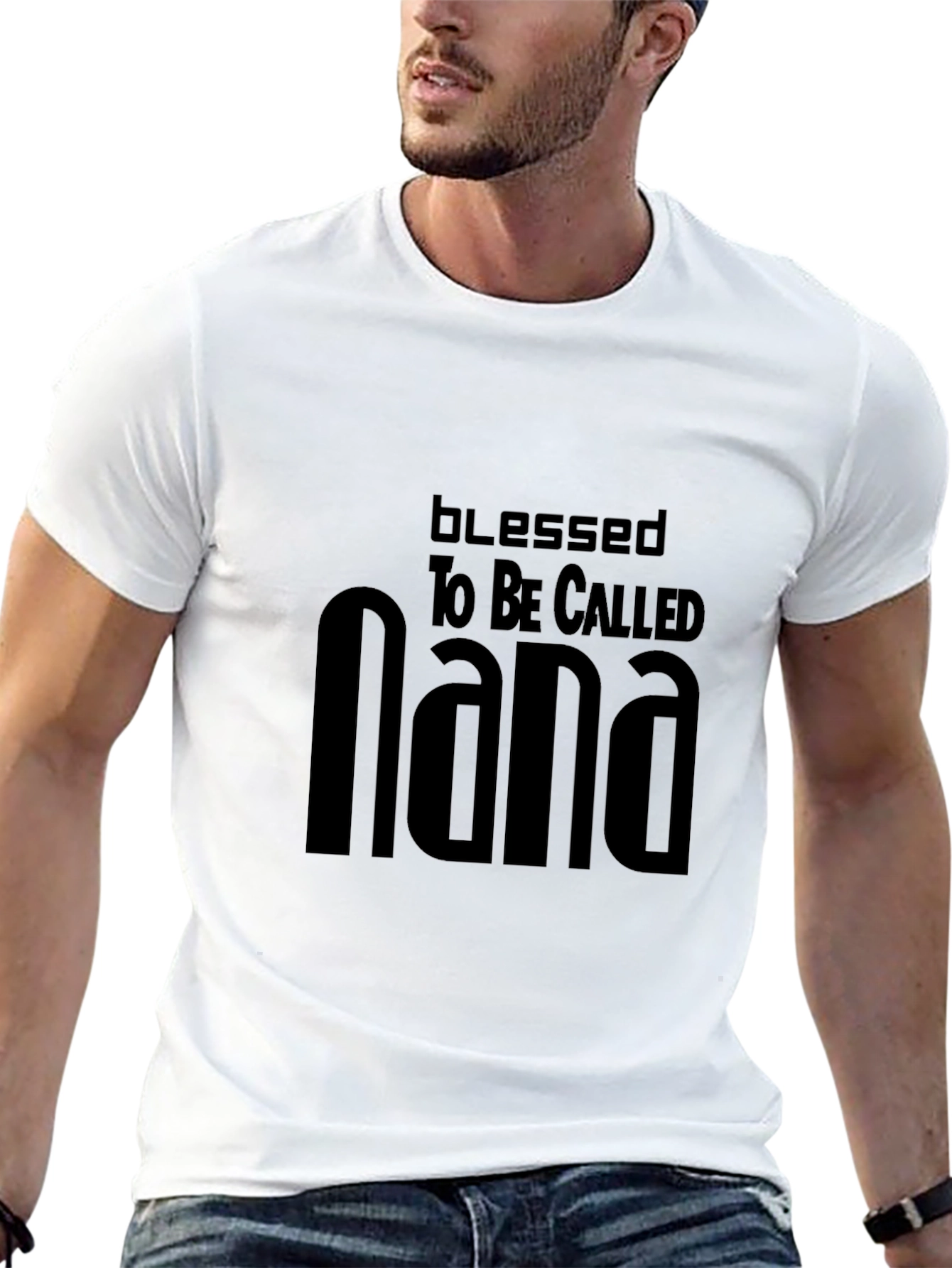 Blessed Nana Black Tee