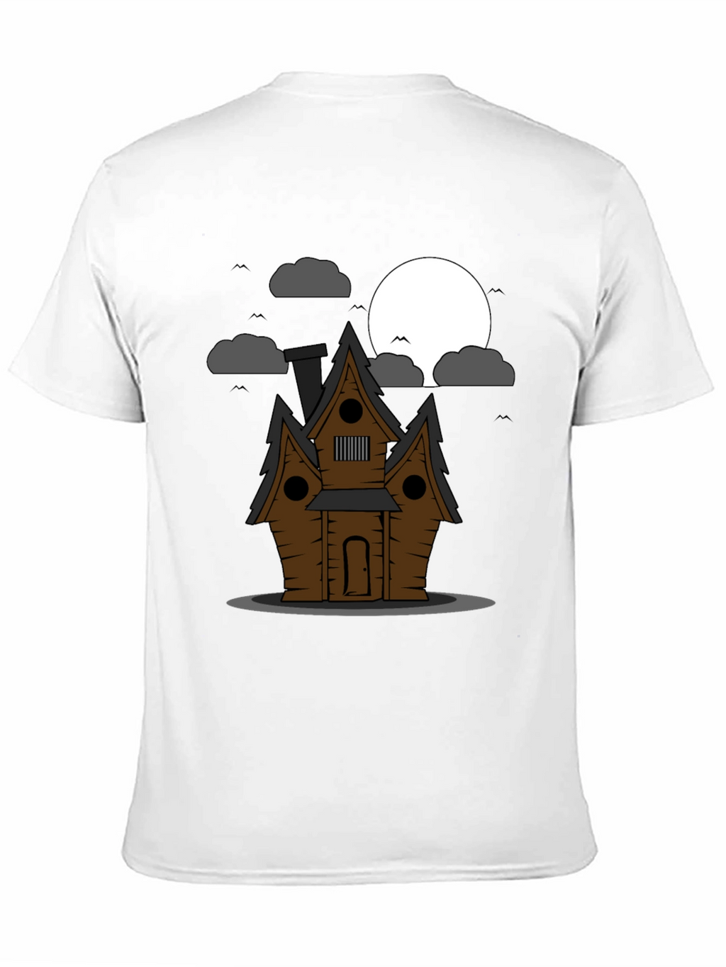 Spooky House Graphic Tee - Halloween Style