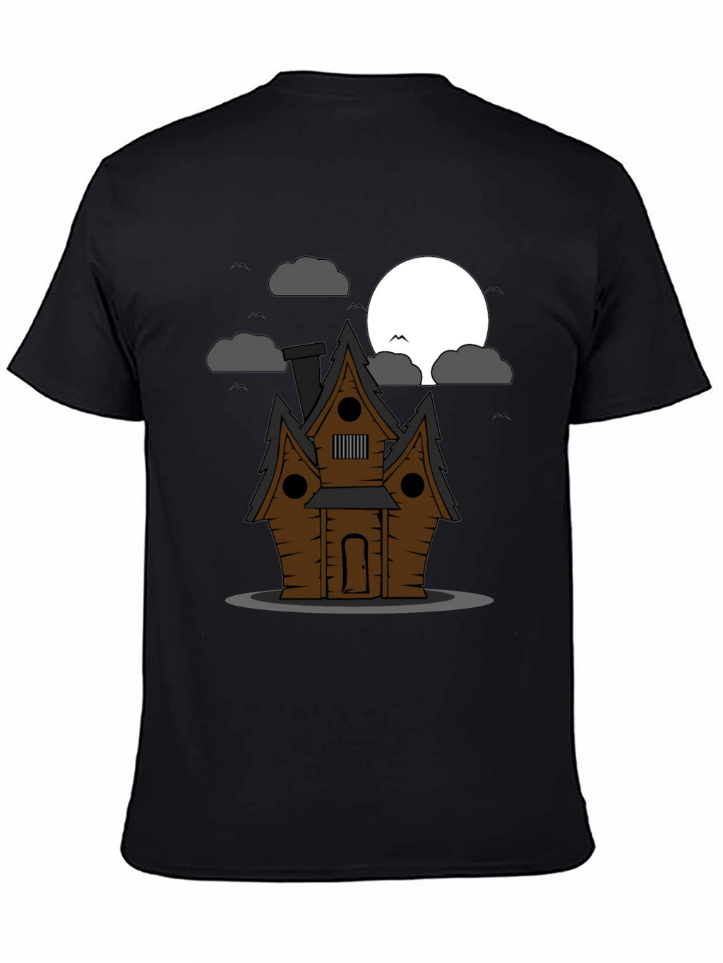 Spooky House Graphic Tee - Halloween Style