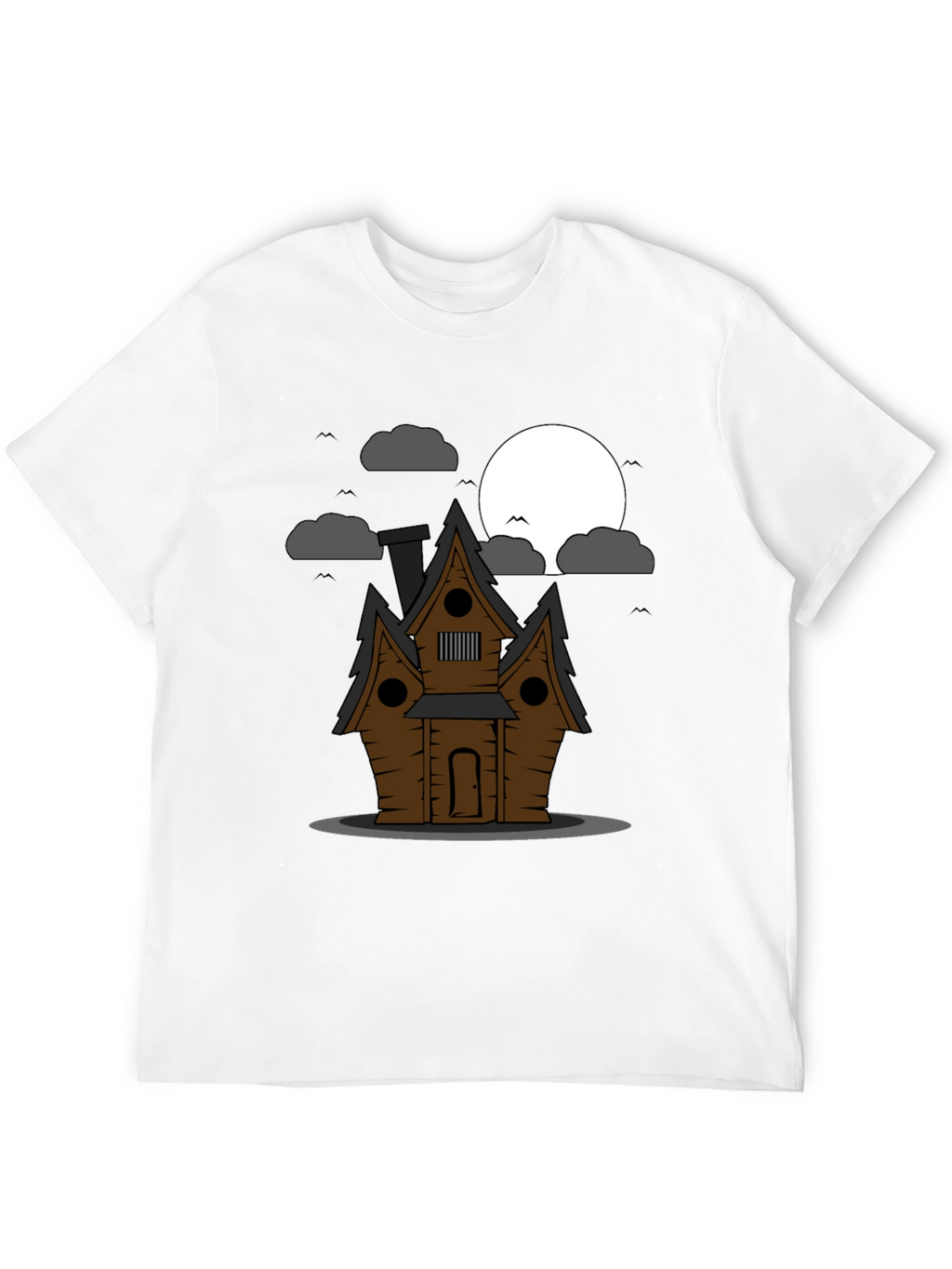 Spooky House Graphic Tee - Halloween Style