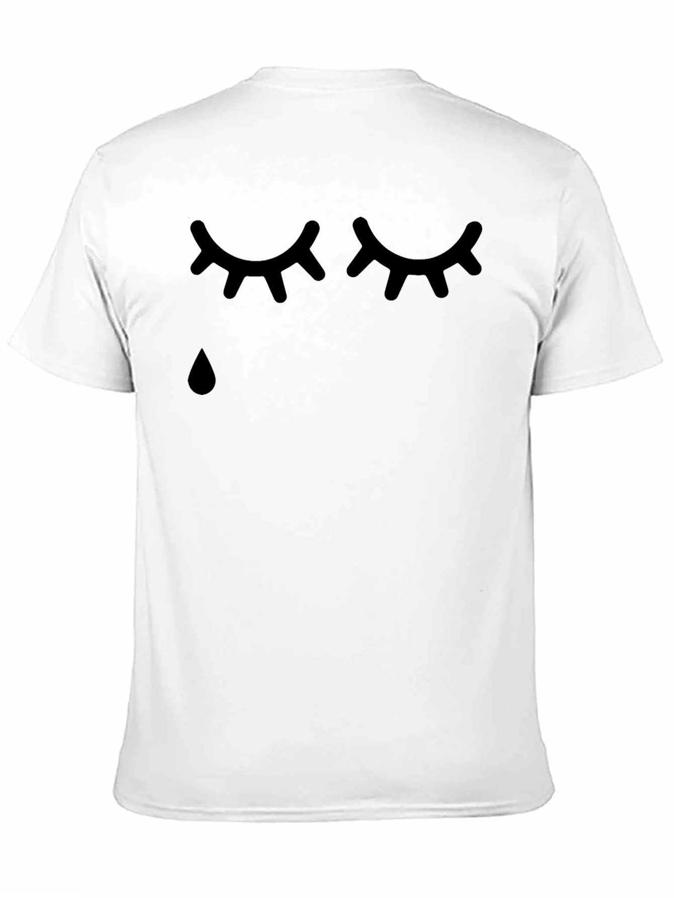 Sad Eyes Graphic T-Shirt - Black