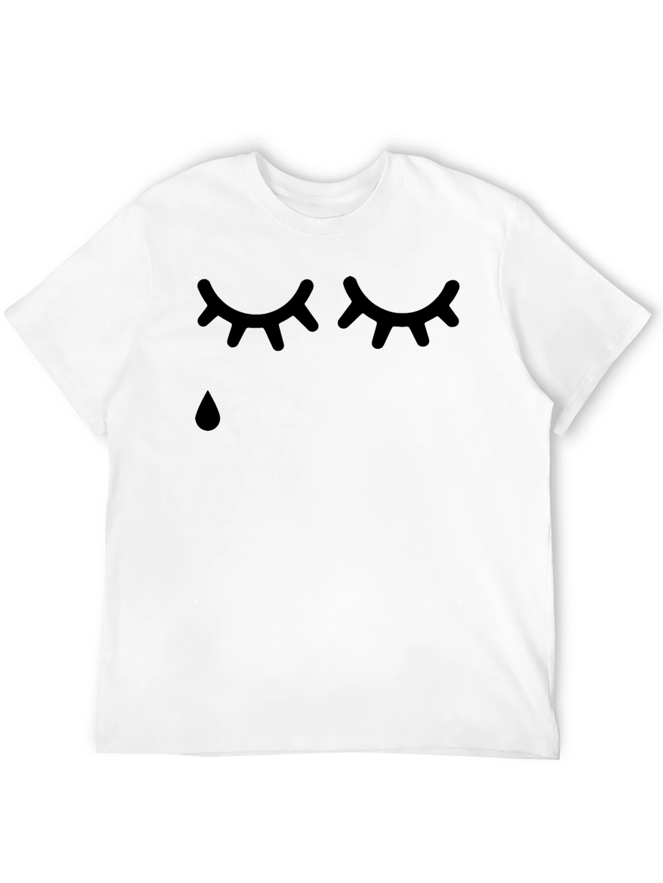 Sad Eyes Graphic T-Shirt - Black