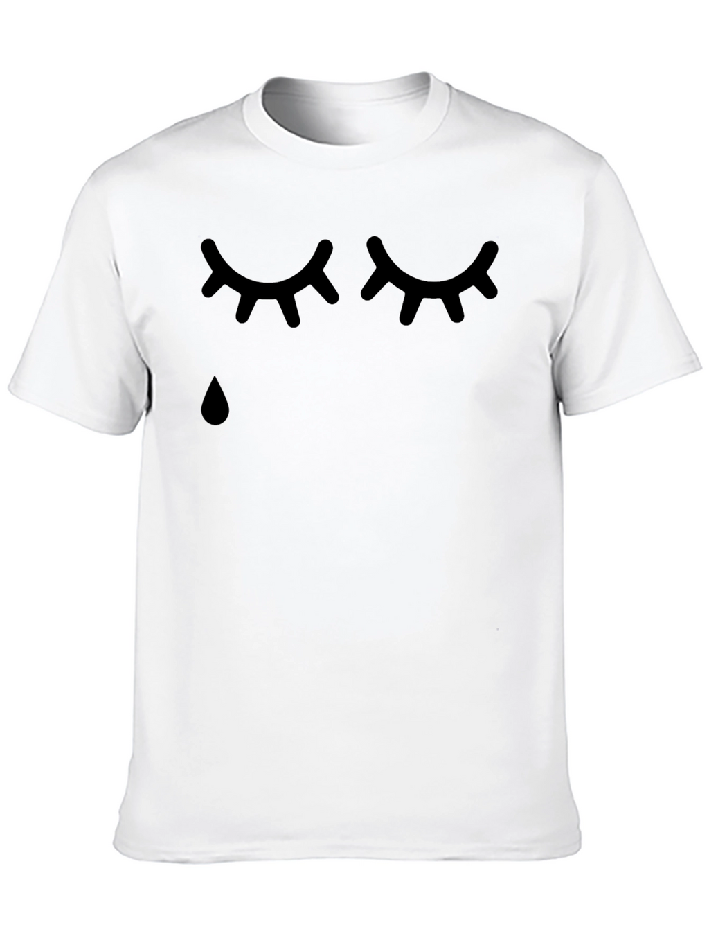 Sad Eyes Graphic T-Shirt - Black