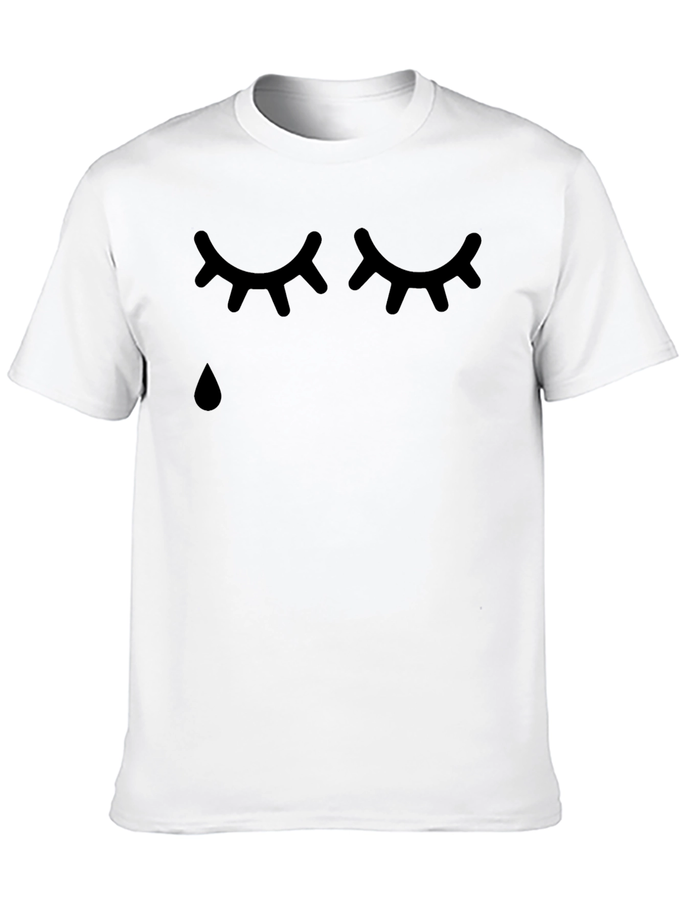 Sad Eyes Graphic T-Shirt - Black