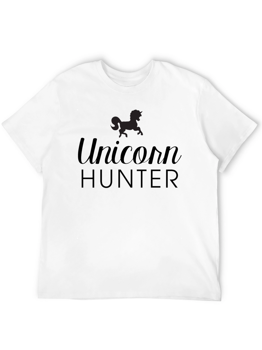 Unicorn Hunter Mens Black T-Shirt