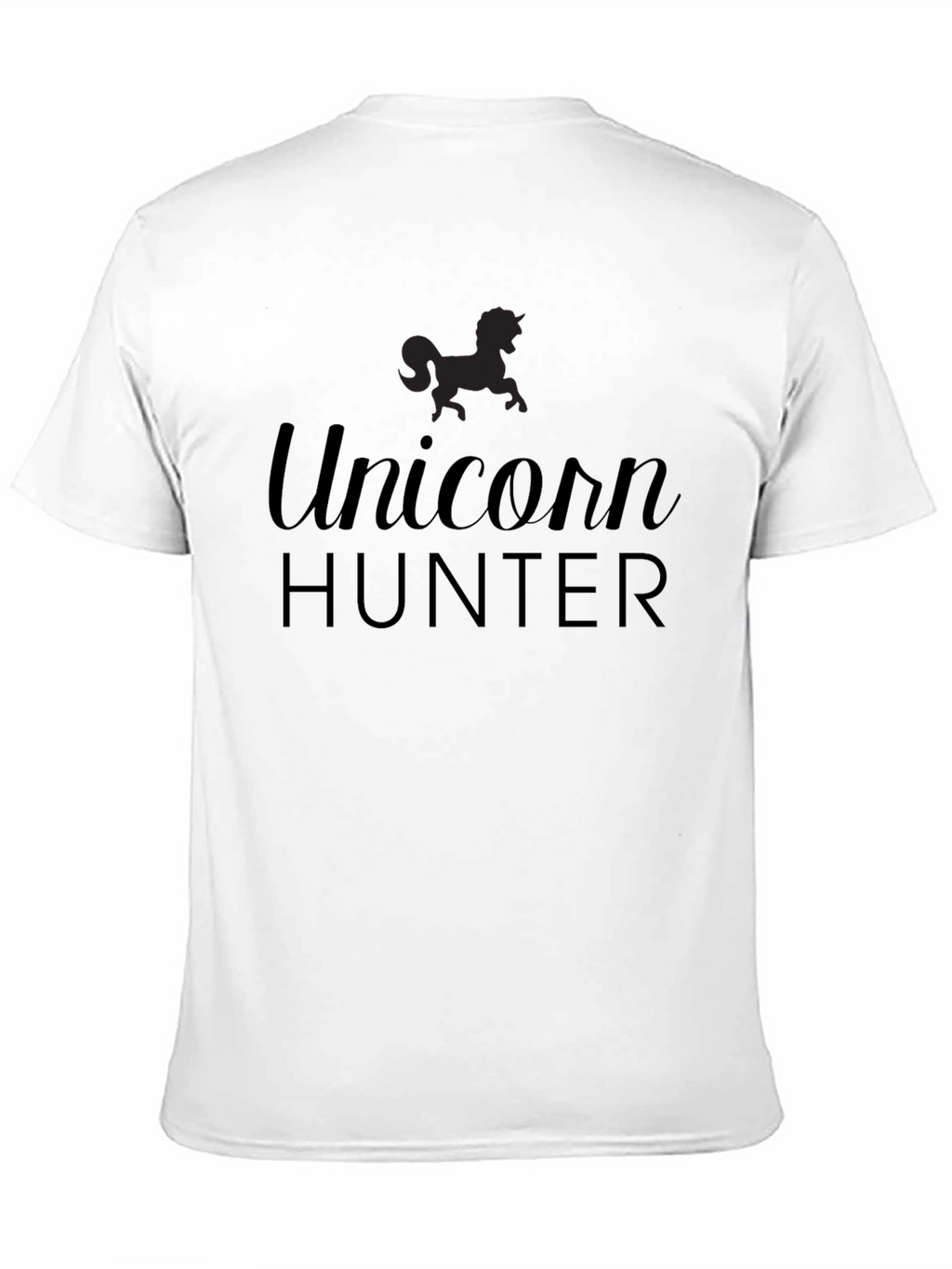 Unicorn Hunter Mens Black T-Shirt