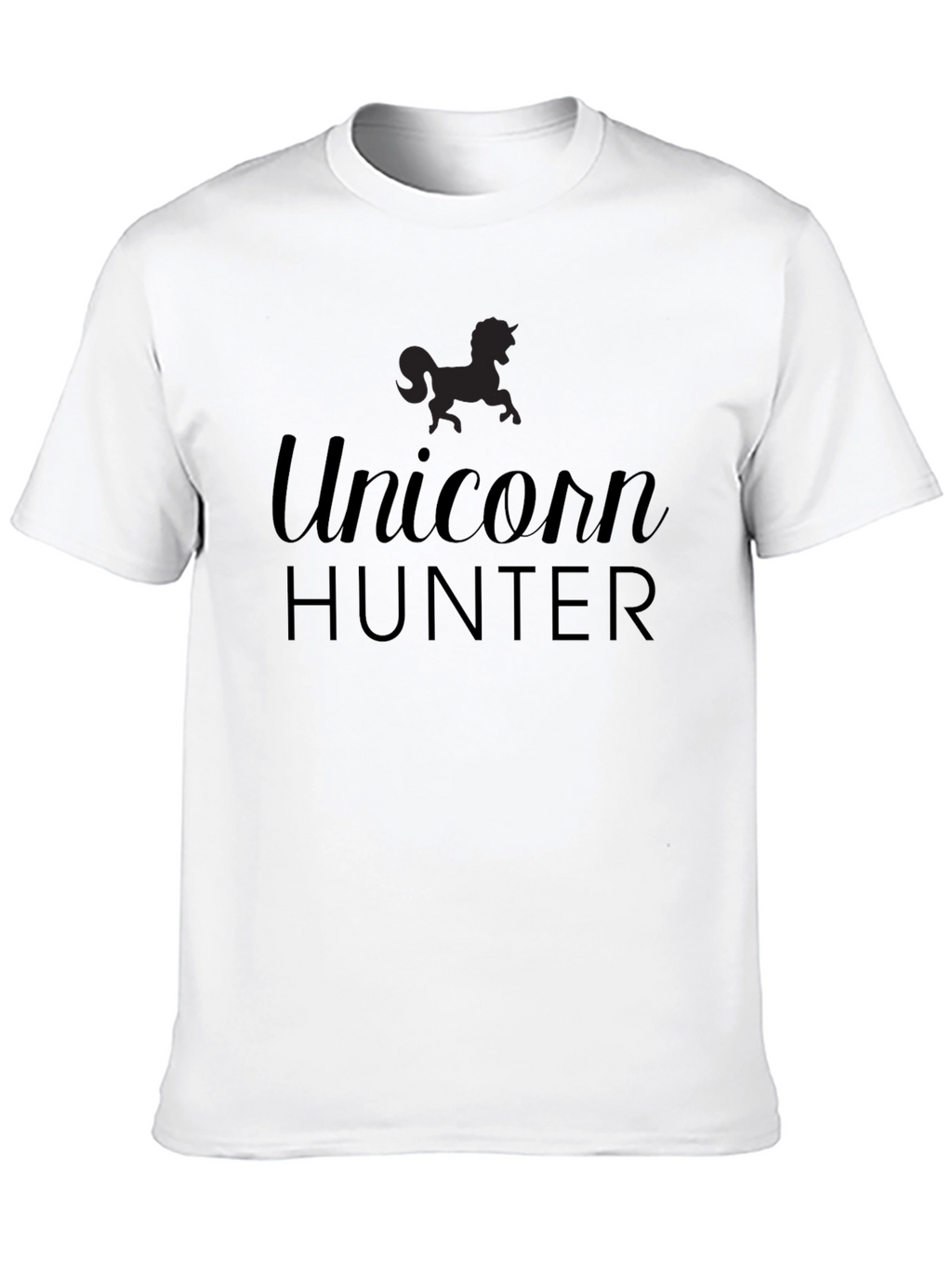 Unicorn Hunter Mens Black T-Shirt