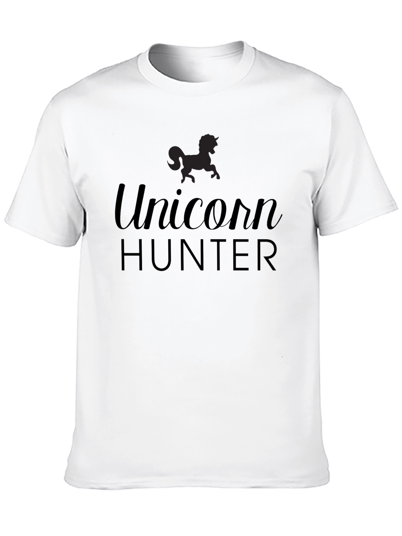Unicorn Hunter Mens Black T-Shirt