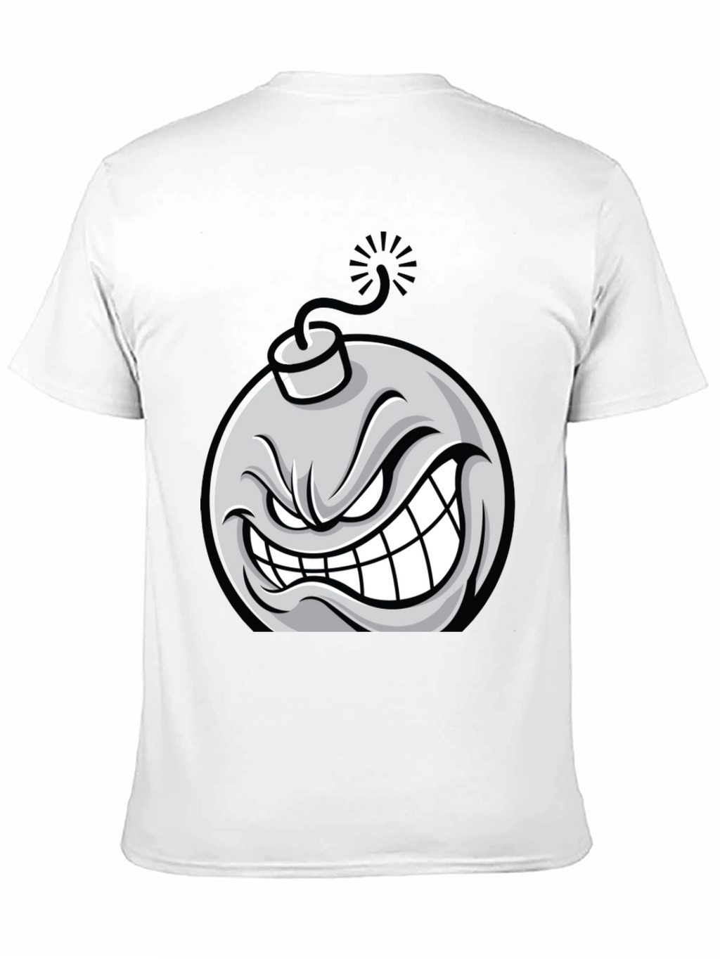 Angry Bomb Graphic Tee - Black Cotton T-Shirt