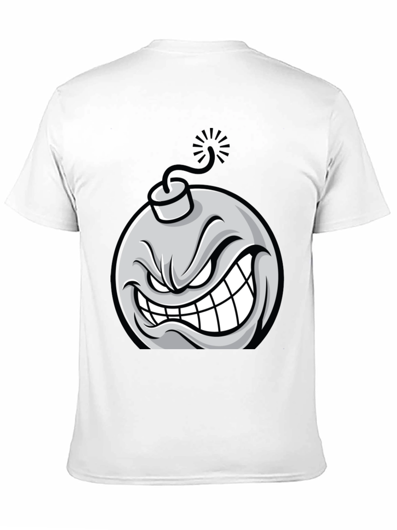 Angry Bomb Graphic Tee - Black Cotton T-Shirt