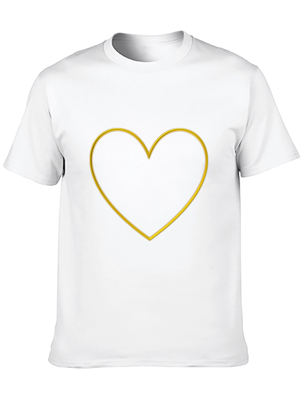 Heart Outline Graphic Tee - Stylish Casual Wear