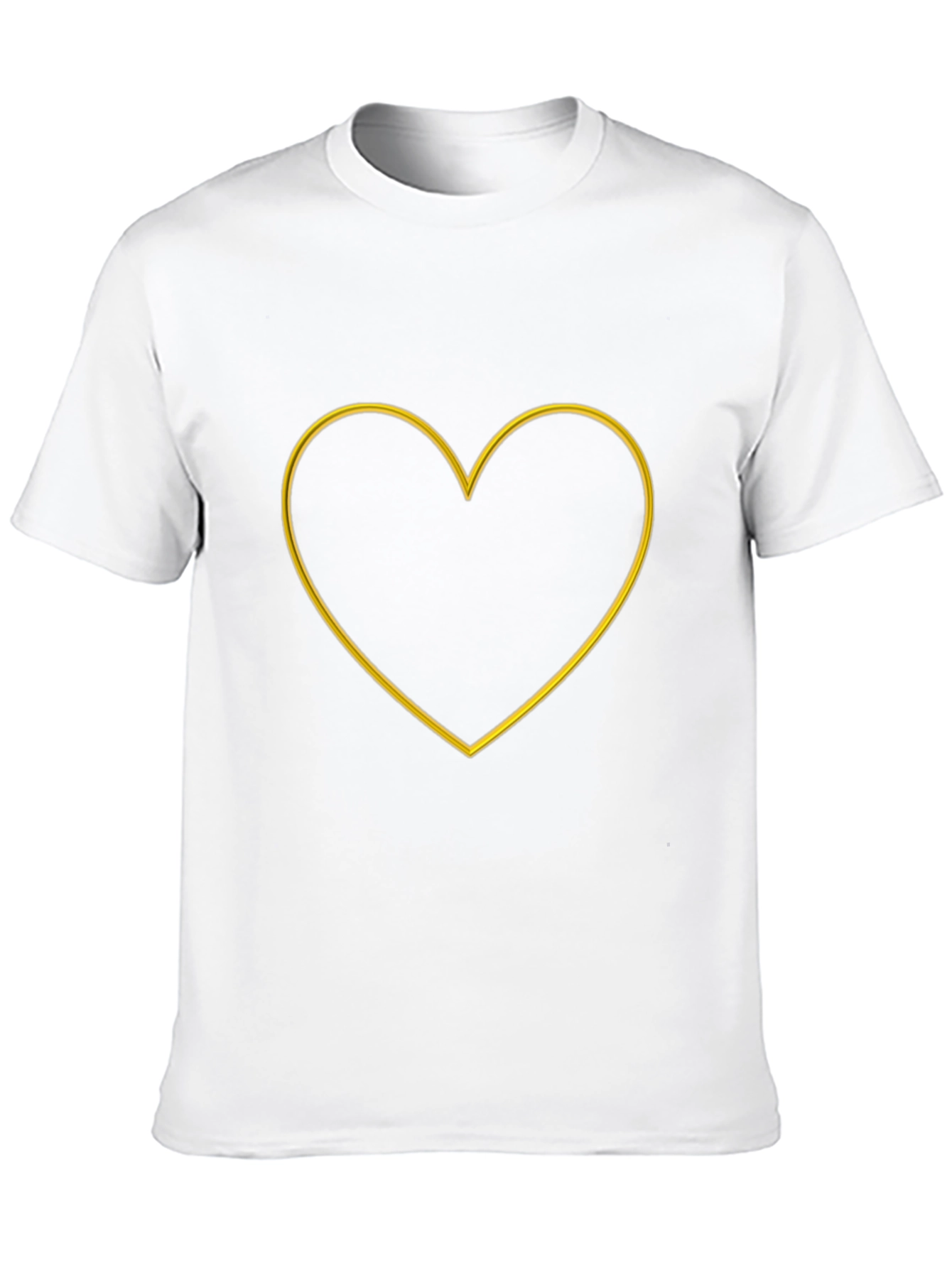 Heart Outline Graphic Tee - Stylish Casual Wear