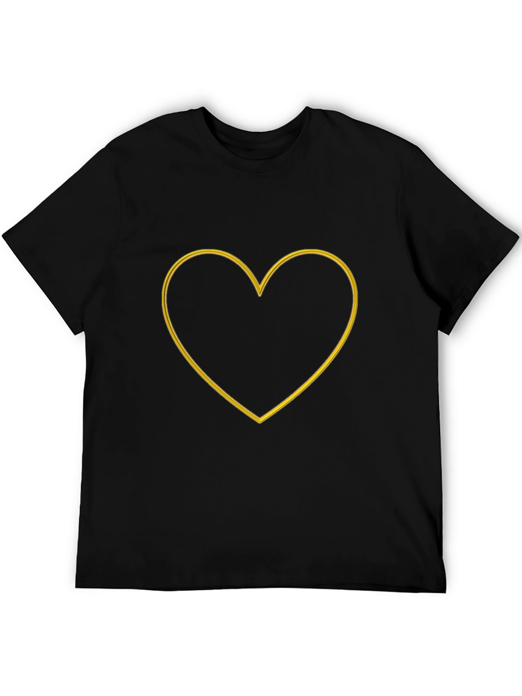 Heart Outline Graphic Tee - Stylish Casual Wear