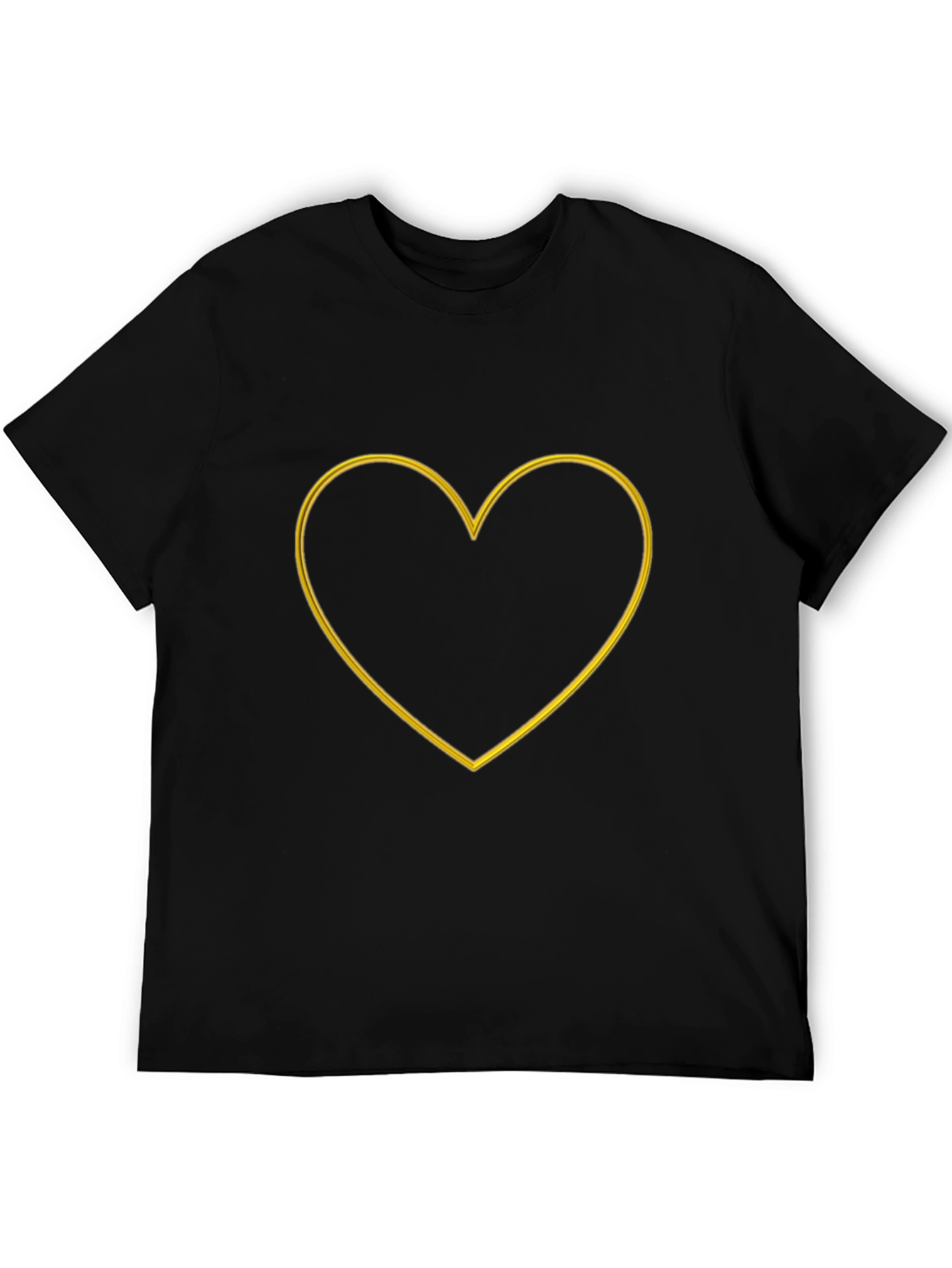 Heart Outline Graphic Tee - Stylish Casual Wear
