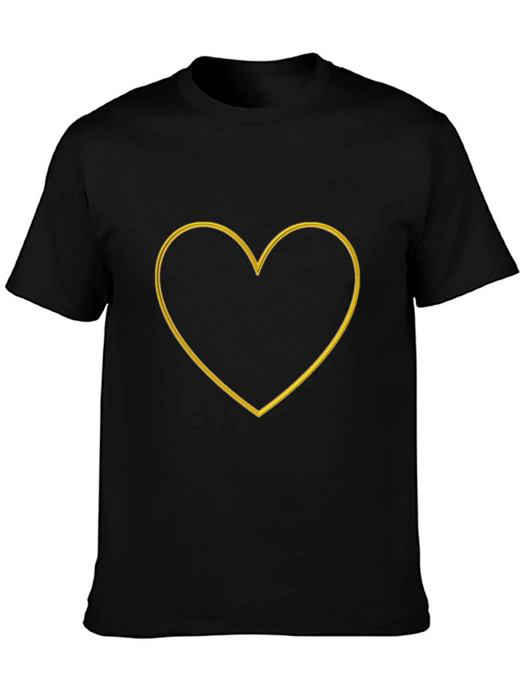 Heart Outline Graphic Tee - Stylish Casual Wear