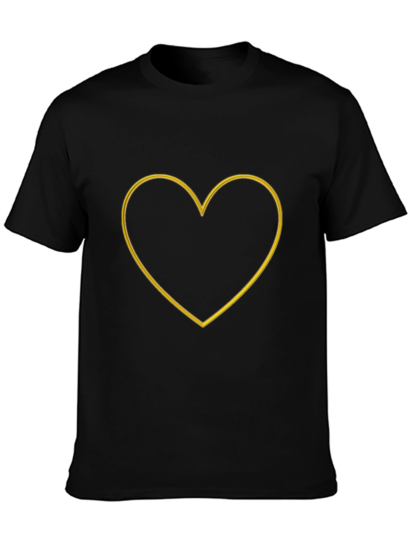 Heart Outline Graphic Tee - Stylish Casual Wear